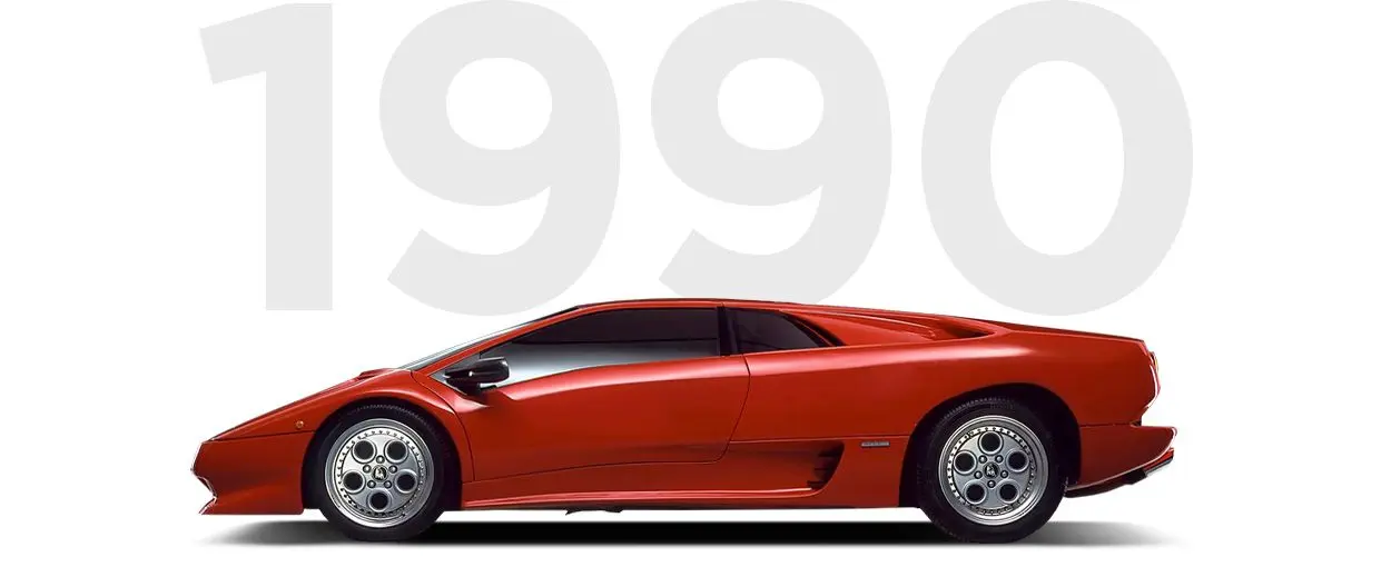Pirelli & Lamborghini through history 1990 Pirelli & Lamborghini through history 1990